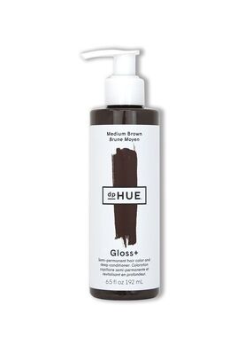 dp HUE Gloss+ Semi-Permanent Hair Color & Conditioner — Medium Brown